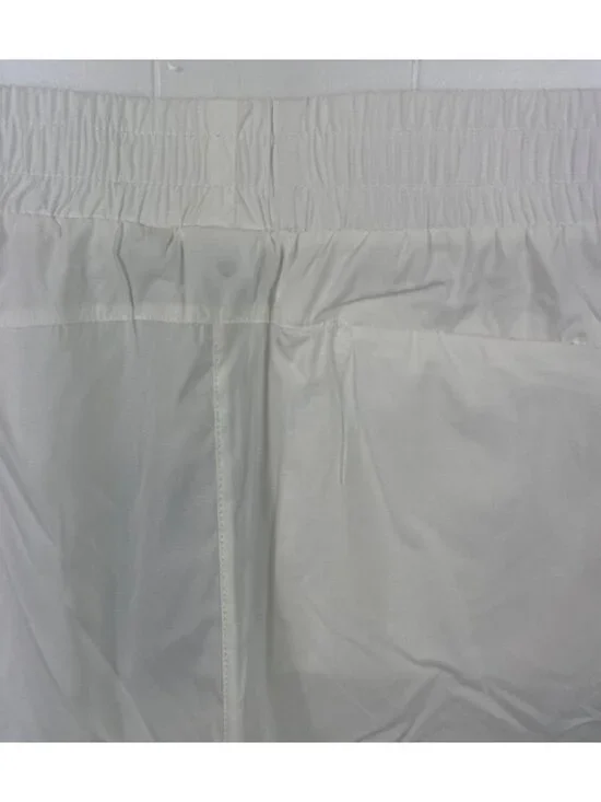 Traj3ctory Lightweight White Shorts With Gray Trim Elastic Waistband Womens XXL - Picture 6 of 10